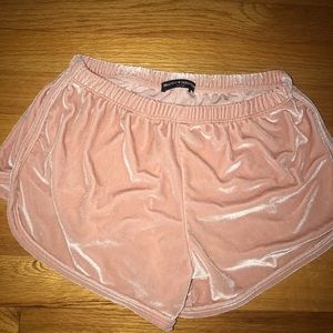 Pink Velvet Brandy Melville Shorts